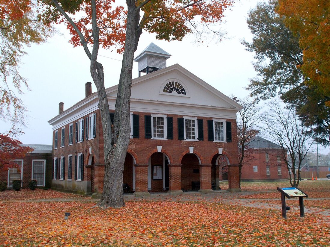 The Caroline County Courthouse in Bowling Green, Virginia