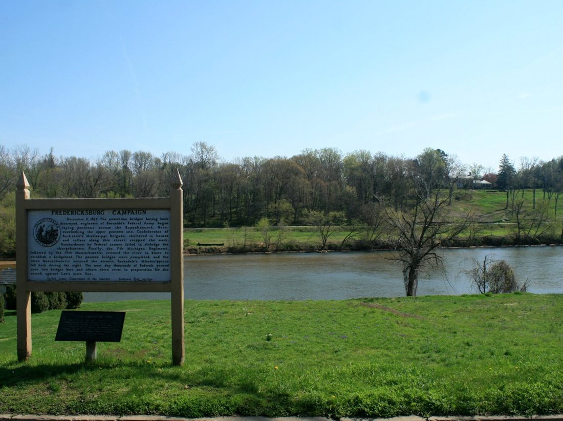 The Rappahannock River at Fredericksburg, Virginia